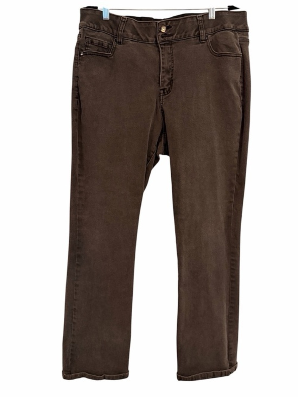 LANE BRYANT 18 Charcoal Faded Straight Leg Jeans